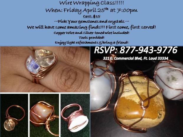 April 25th Wire Wrapping Class